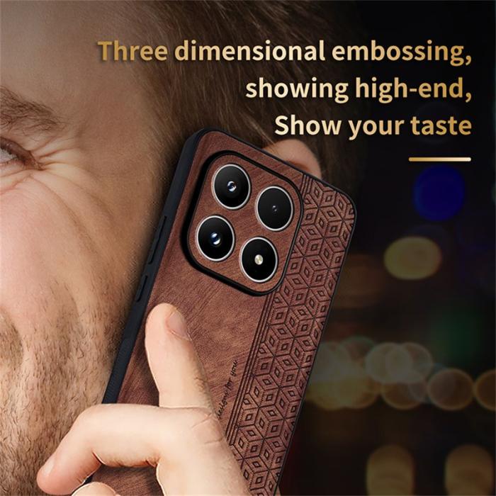 AZNS - AZNS Xiaomi 15T Fodral Skyddande PU Läder - Brun