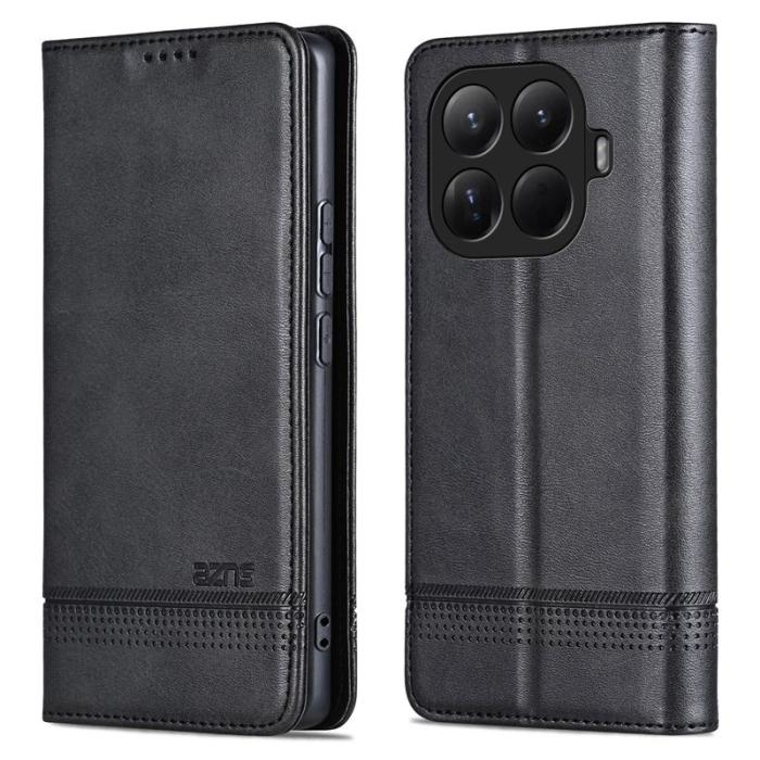 AZNS - AZNS Xiaomi 15T Pro Fodral Äkta läder - Svart