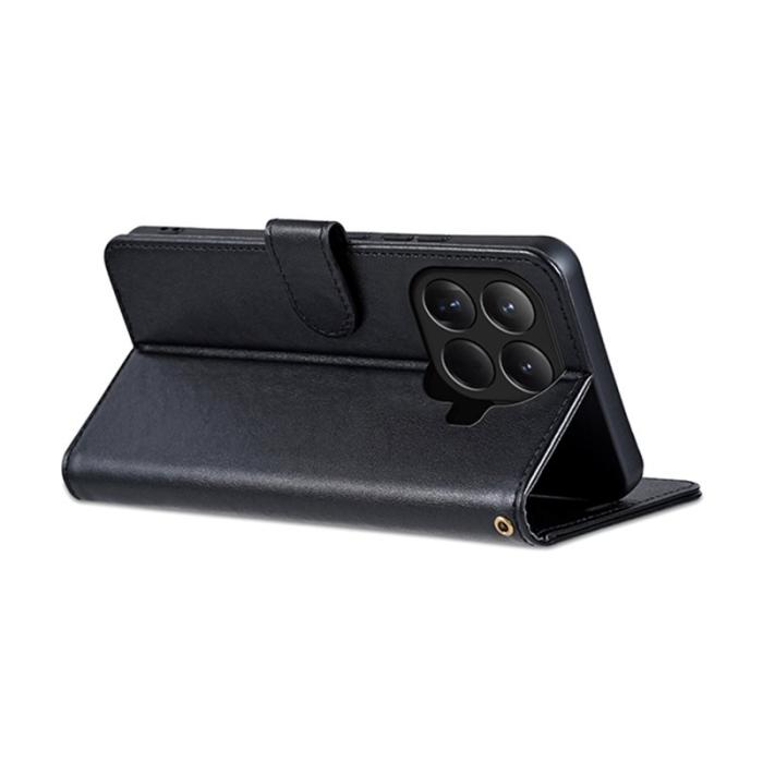 AZNS - AZNS Xiaomi 15T Pro Fodral Anti-Scratch PU Läder - Svart