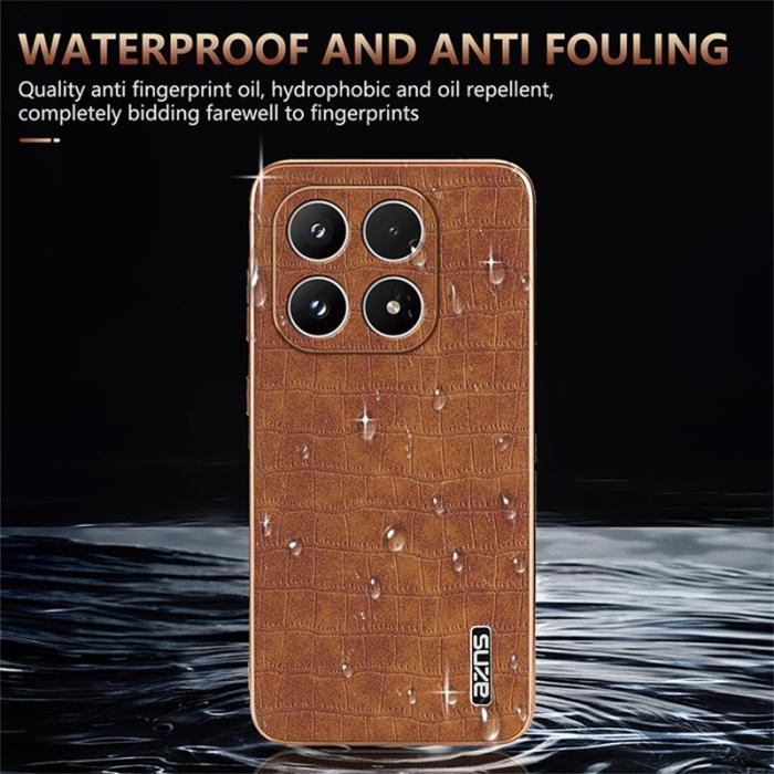 AZNS - AZNS Xiaomi 17 Fodral Electroplating Krokodil PU + TPU - Grön