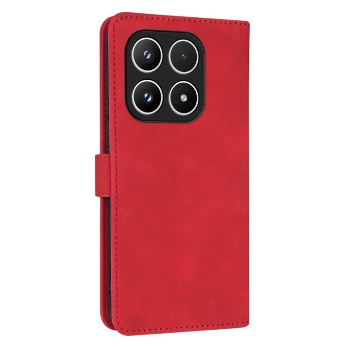 AZNS - AZNS Xiaomi 17 Fodral PU Läder Plånboksfodral - Röd