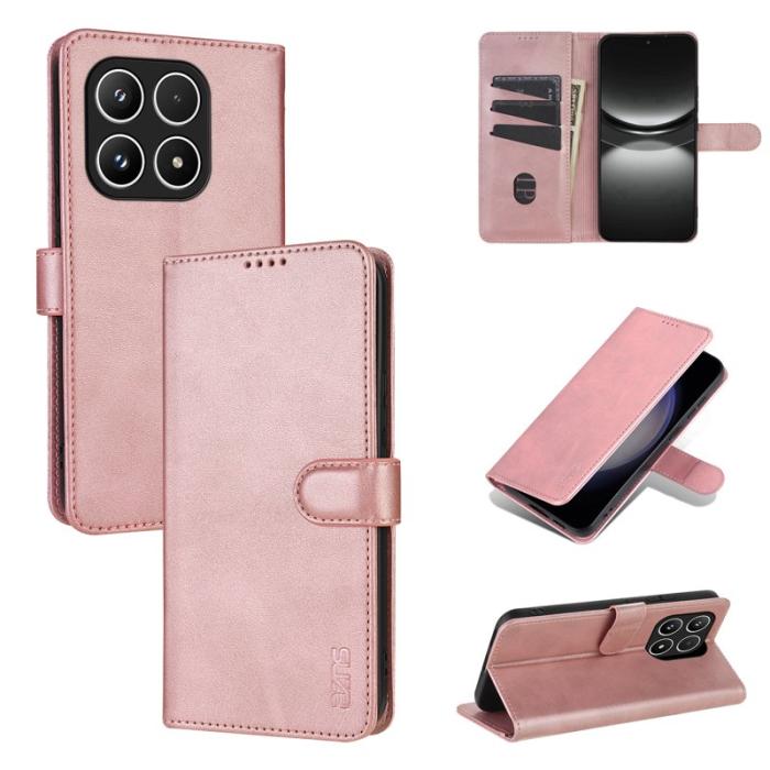 AZNS - AZNS Xiaomi 17 Fodral PU Läder Plånboksfodral - Roséguld