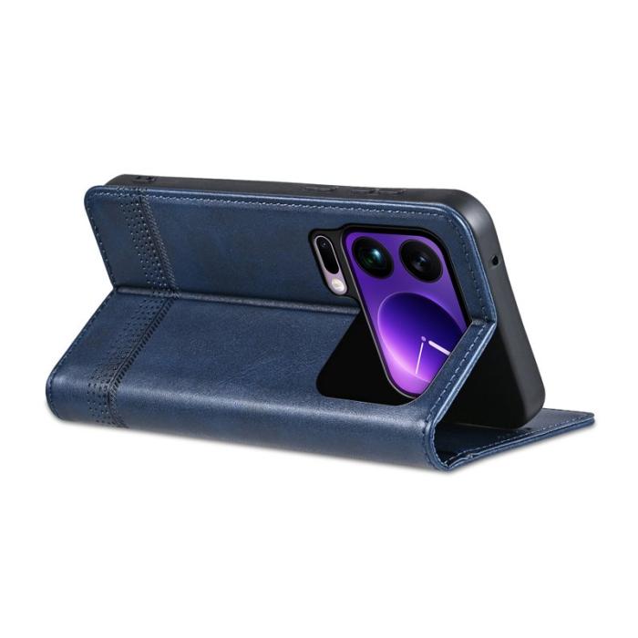 AZNS - AZNS Xiaomi 17 Pro Fodral Äkta läder - Blå