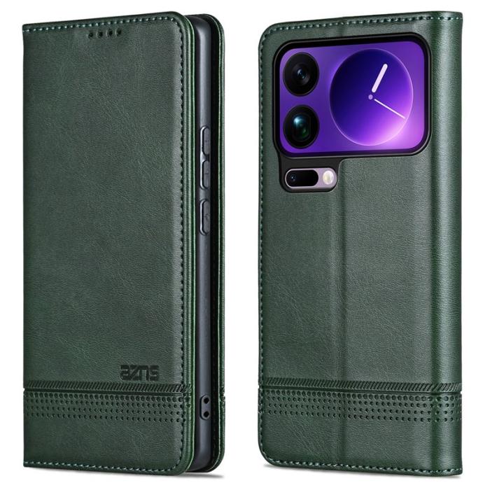 AZNS - AZNS Xiaomi 17 Pro Fodral - Äkta läder - Grön