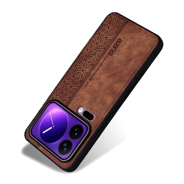 AZNS - AZNS Xiaomi 17 Pro Fodral PU Läder - Skyddande - Brun