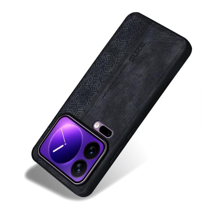 AZNS - AZNS Xiaomi 17 Pro Fodral PU Läder - Skyddande TPU - Svart