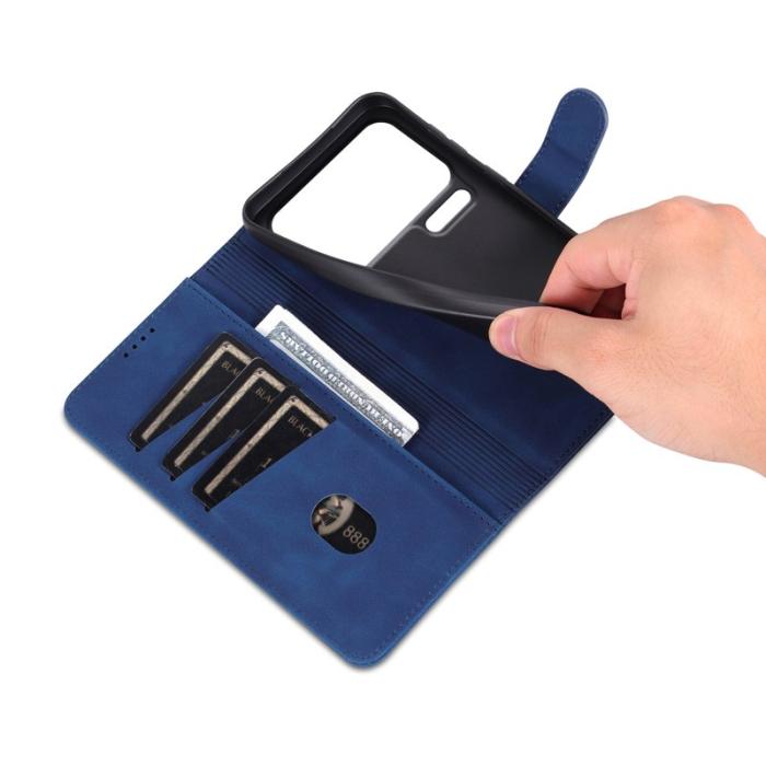 AZNS - AZNS Xiaomi 17 Pro Max Fodral PU Läder Plånboksfodral - Blå