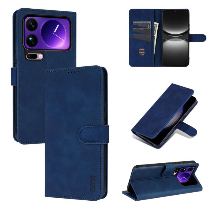 AZNS - AZNS Xiaomi 17 Pro Max Fodral PU Läder Plånboksfodral - Blå