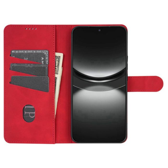 AZNS - AZNS Xiaomi 17 Pro Max Fodral PU Läder Plånboksfodral - Röd