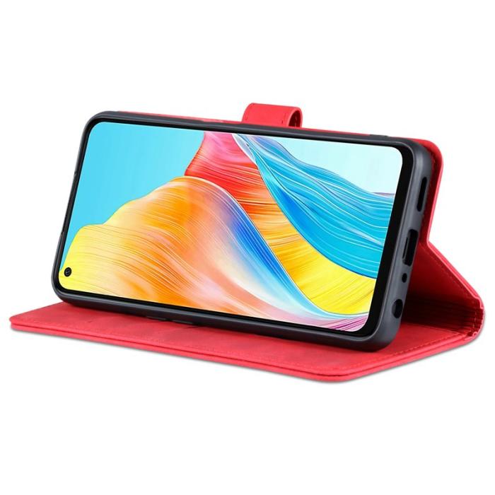 AZNS - AZNS Xiaomi Redmi K60 Ultra / 13T / 13T Pro Fodral - PU Läder - Röd