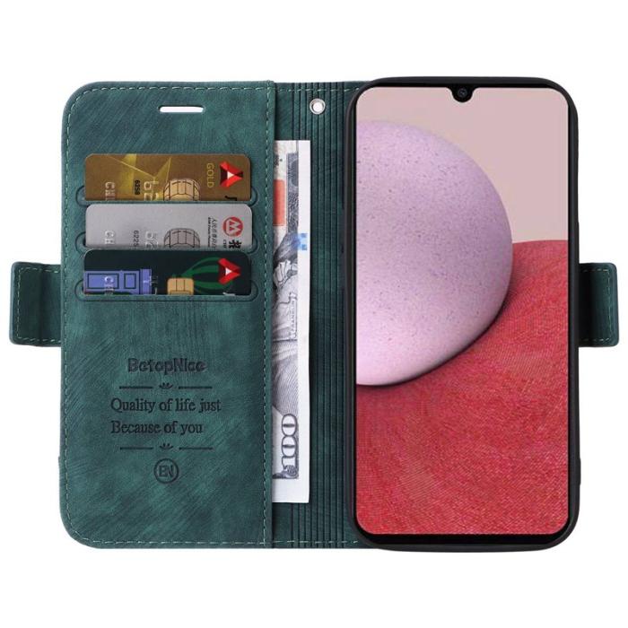 BETOPNICE - BETOPNICE 001 för Samsung Galaxy A14 5G Fodral PU Läder - Grön