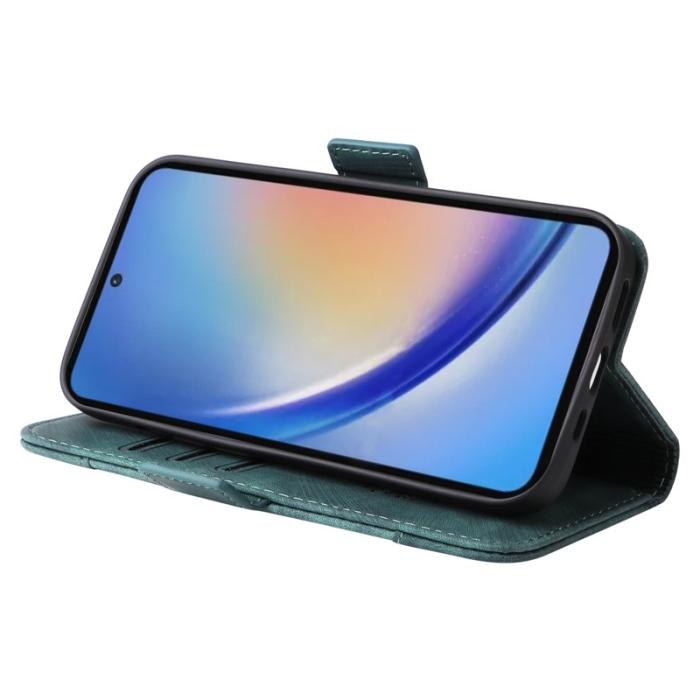 BETOPNICE - BETOPNICE 001 för Samsung Galaxy A35 5G Fodral Äkta läder - Grön