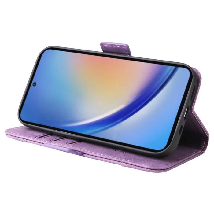 BETOPNICE - BETOPNICE 001 för Samsung Galaxy A35 5G Fodral Äkta läder - Lila