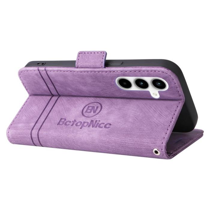 BETOPNICE - BETOPNICE 001 för Samsung Galaxy A35 5G Fodral Äkta läder - Lila