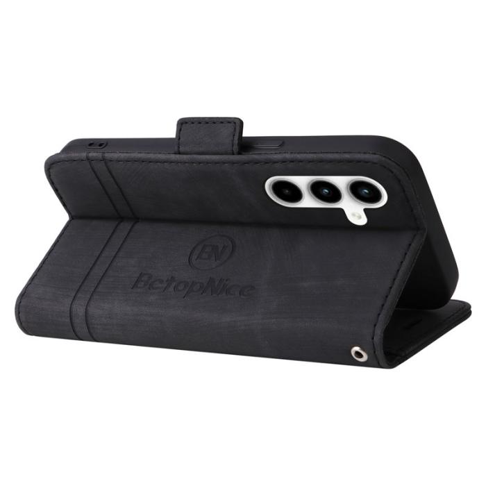BETOPNICE - BETOPNICE 001 för Samsung Galaxy A35 5G Fodral Äkta läder - Svart
