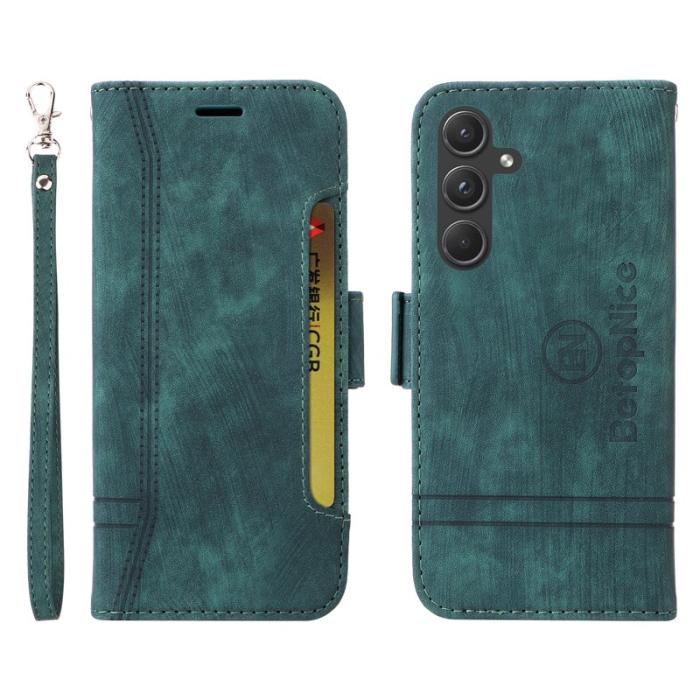 BETOPNICE - BETOPNICE 001 för Samsung Galaxy A55 5G Fodral Äkta läder - Grön