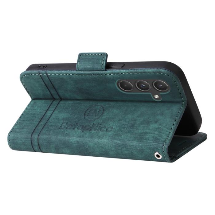 BETOPNICE - BETOPNICE 001 för Samsung Galaxy A55 5G Fodral Äkta läder - Grön