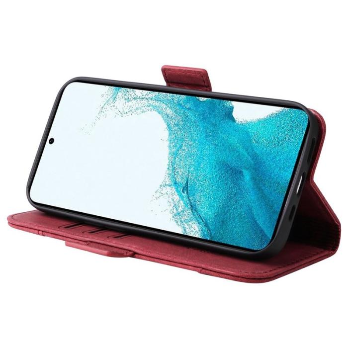 BETOPNICE - BETOPNICE 001 för Samsung Galaxy S23 Fodral i PU-läder - Röd