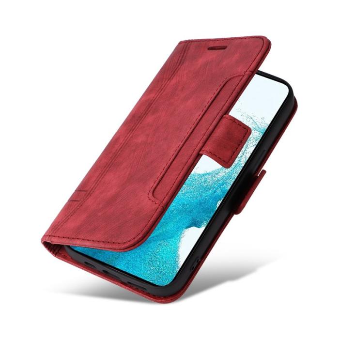 BETOPNICE - BETOPNICE 001 för Samsung Galaxy S23 Fodral i PU-läder - Röd