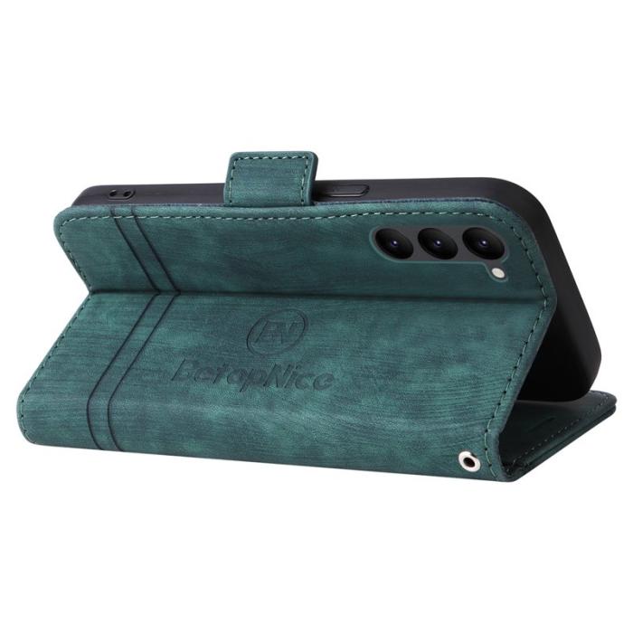 BETOPNICE - BETOPNICE 001 för Samsung Galaxy S23+ Fodral PU Läder - Grön