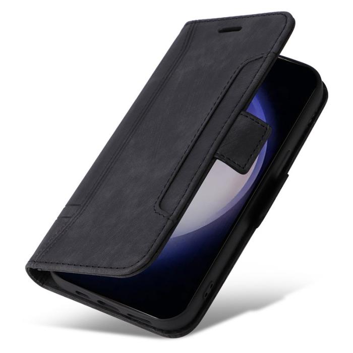 BETOPNICE - BETOPNICE 001 för Samsung Galaxy S24 Fodral Äkta läder - Svart