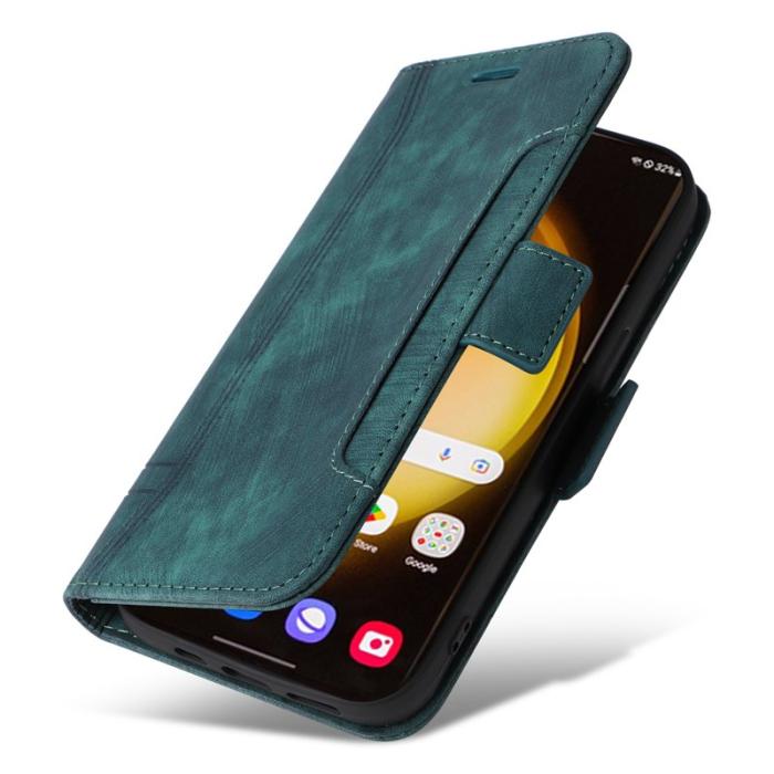 BETOPNICE - BETOPNICE 001 för Samsung Galaxy S24 Ultra Fodral PU Läder - Grön