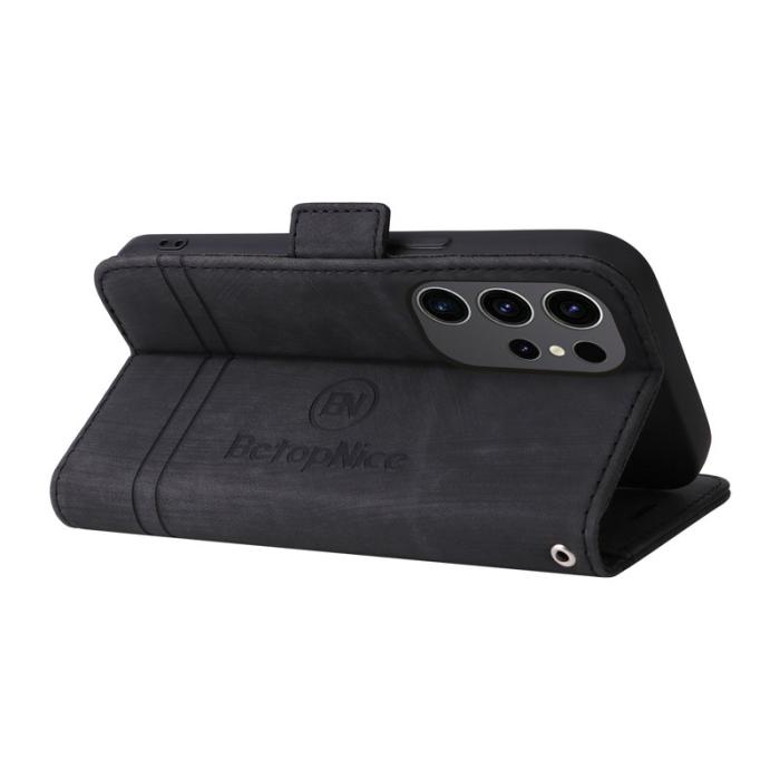 BETOPNICE - BETOPNICE 001 för Samsung Galaxy S24 Ultra Fodral PU Läder - Svart
