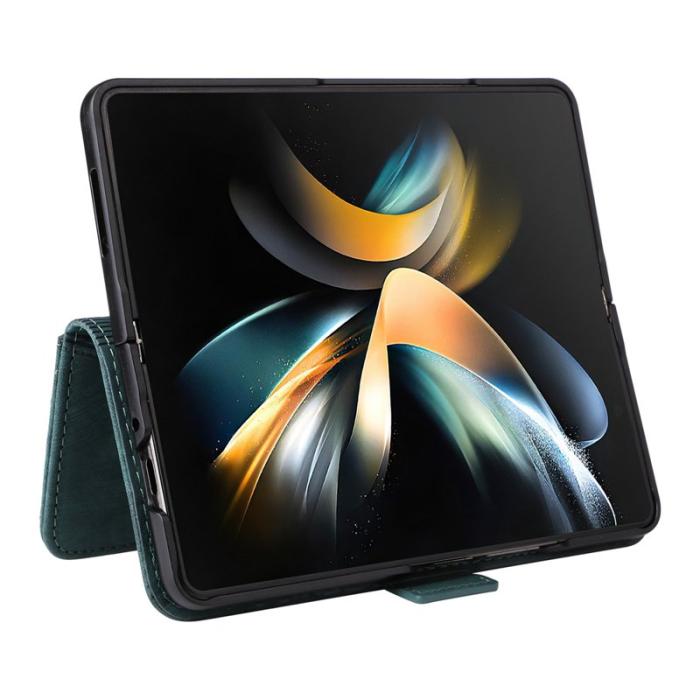 BETOPNICE - BETOPNICE 001 för Samsung Galaxy Z Fold4 Fodral PU Läder - Grön