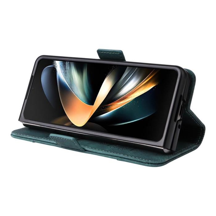 BETOPNICE - BETOPNICE 001 för Samsung Galaxy Z Fold4 Fodral PU Läder - Grön