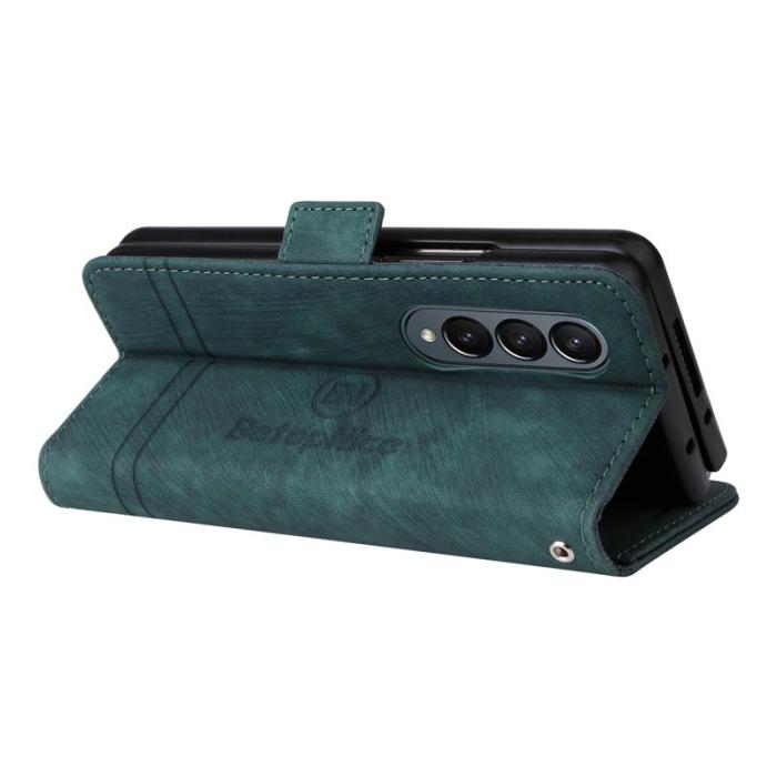 BETOPNICE - BETOPNICE 001 för Samsung Galaxy Z Fold4 Fodral PU Läder - Grön