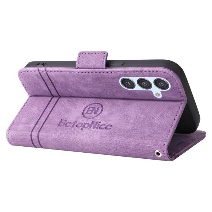 BETOPNICE - BETOPNICE 001 Fodral för Samsung Galaxy A34 5G - PU Läder - Lila