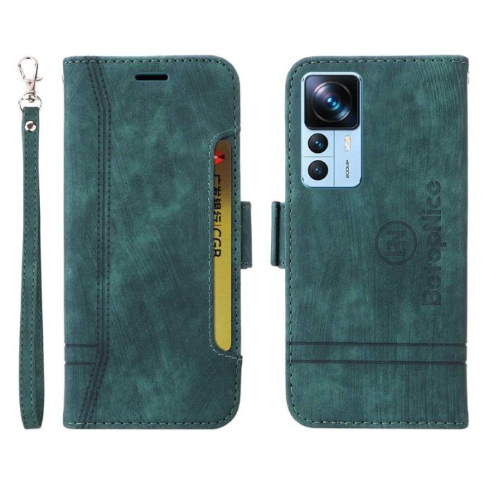 BETOPNICE - BETOPNICE 001 Fodral för Xiaomi 12T 5G - PU Läder - Grön