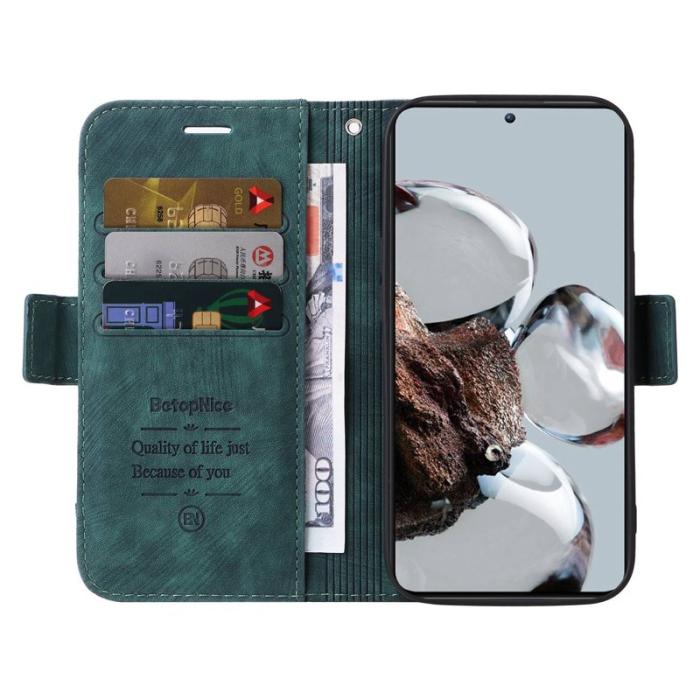 BETOPNICE - BETOPNICE 001 Fodral för Xiaomi 12T 5G - PU Läder - Grön