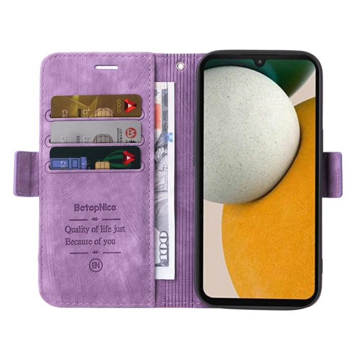 BETOPNICE - BETOPNICE 001 Fodral i PU-läder för Samsung Galaxy A15 5G - Lila