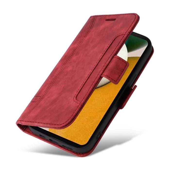 BETOPNICE - BETOPNICE 001 Fodral i PU-läder för Samsung Galaxy A15 5G - Röd