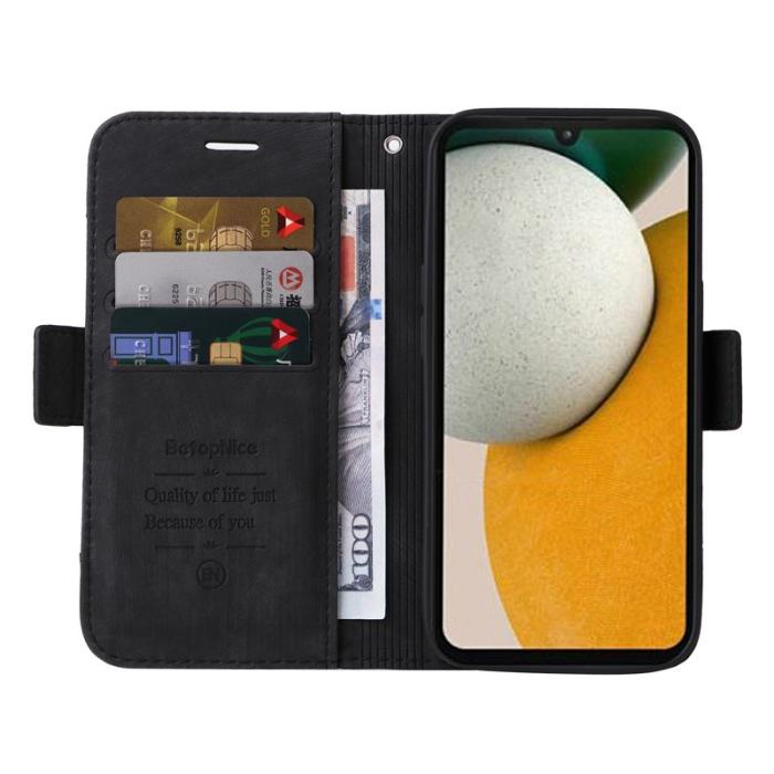 BETOPNICE - BETOPNICE 001 Fodral i PU-läder för Samsung Galaxy A15 5G - Svart
