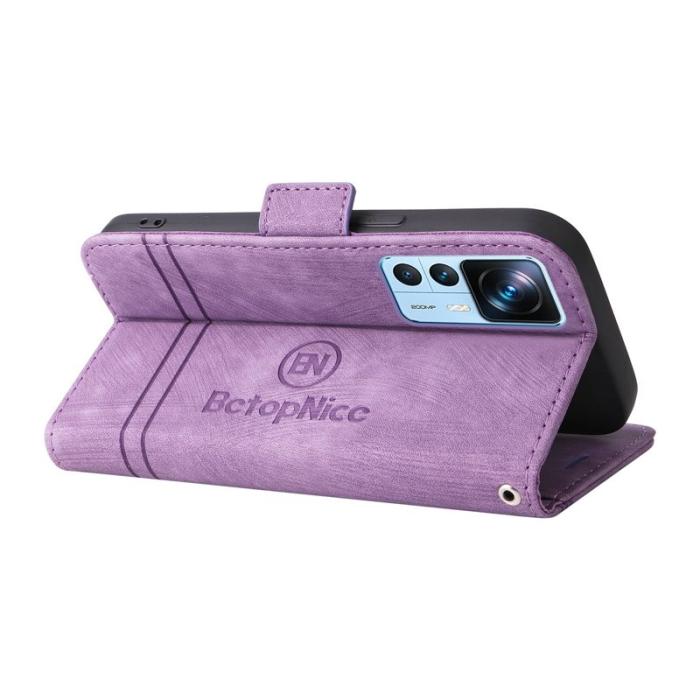 BETOPNICE - BETOPNICE 001 Fodral PU Läder - Lila för Xiaomi 12T 5G