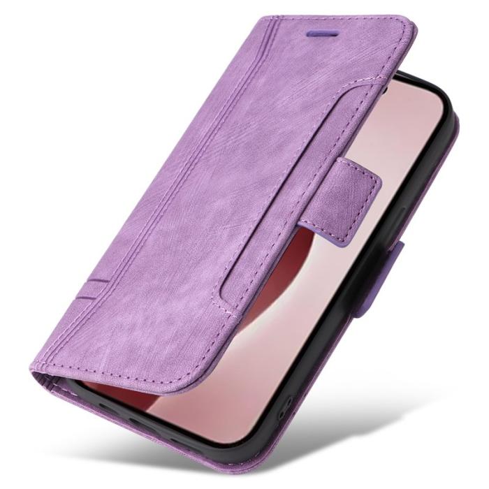 BETOPNICE - BETOPNICE 001 iPhone 16 Pro Fodral Äkta läder - Lila