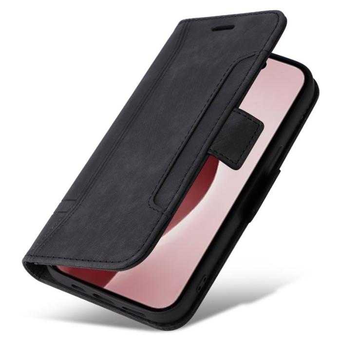 BETOPNICE - BETOPNICE 001 iPhone 16 Pro Fodral Äkta läder - Svart