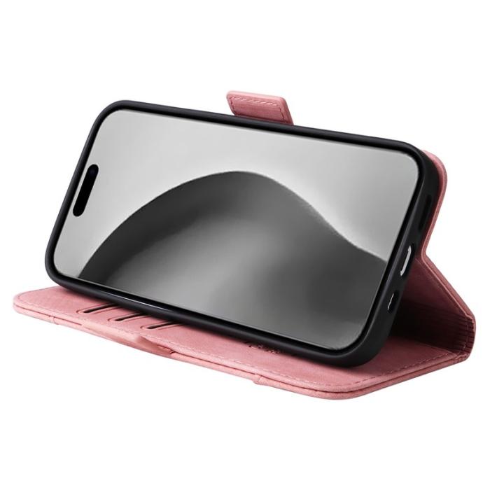 BETOPNICE - BETOPNICE 001 iPhone 16 Pro Max Fodral Äkta läder - Pink