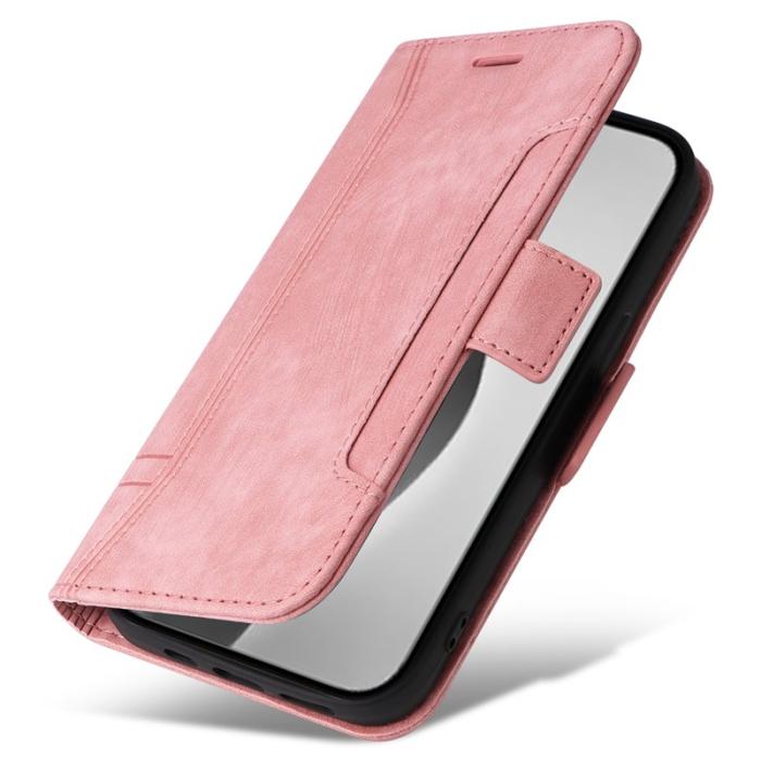 BETOPNICE - BETOPNICE 001 iPhone 16 Pro Max Fodral Äkta läder - Pink