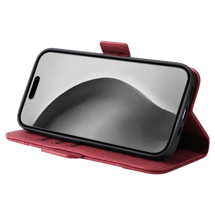 BETOPNICE - BETOPNICE 001 iPhone 16 Pro Max Fodral Äkta läder - Röd