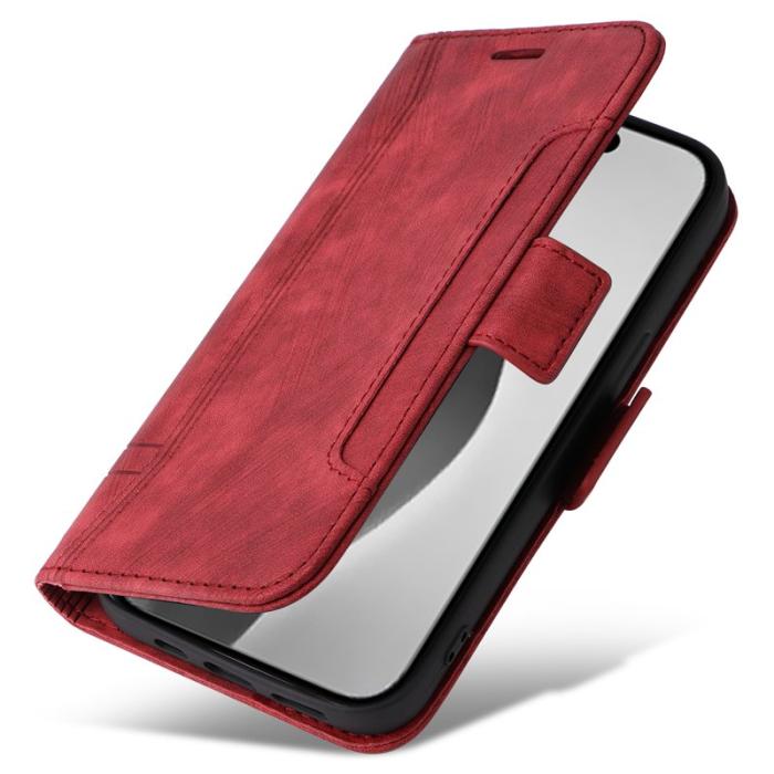 BETOPNICE - BETOPNICE 001 iPhone 16 Pro Max Fodral Äkta läder - Röd