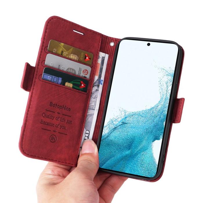 BETOPNICE - BETOPNICE 001 Samsung Galaxy A34 5G Fodral PU Läder - Röd