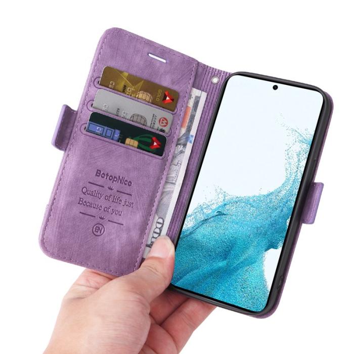 BETOPNICE - BETOPNICE 001 Samsung Galaxy A54 5G Fodral PU Läder - Lila