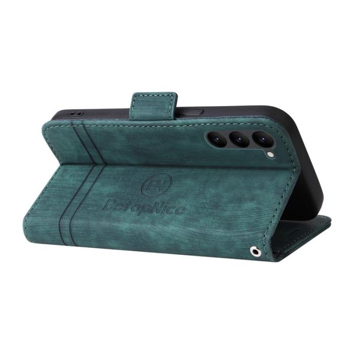 BETOPNICE - BETOPNICE 001 Samsung Galaxy S23 Fodral PU Läder - Grön