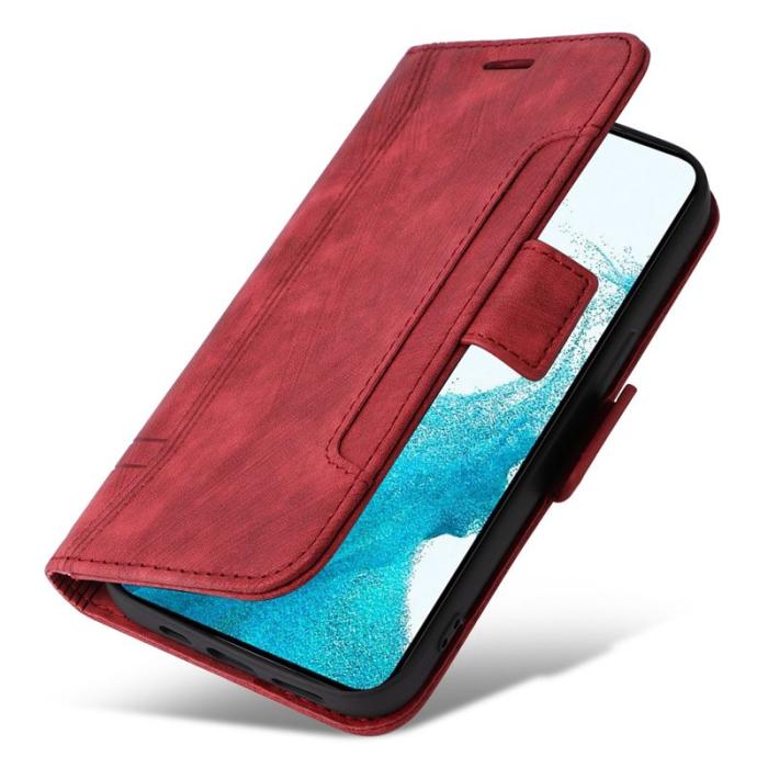 BETOPNICE - BETOPNICE 001 Samsung Galaxy S23+ Fodral PU Läder - Röd