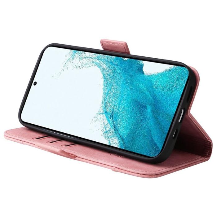 BETOPNICE - BETOPNICE 001 Samsung Galaxy S23 Fodral PU Läder - Rosa