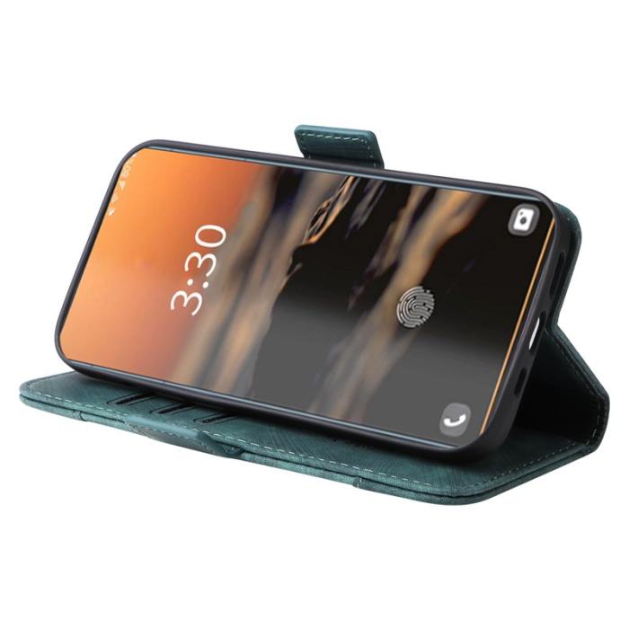 BETOPNICE - BETOPNICE 001 Samsung Galaxy S23 Ultra Fodral Äkta läder - Grön