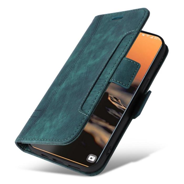 BETOPNICE - BETOPNICE 001 Samsung Galaxy S23 Ultra Fodral Äkta läder - Grön